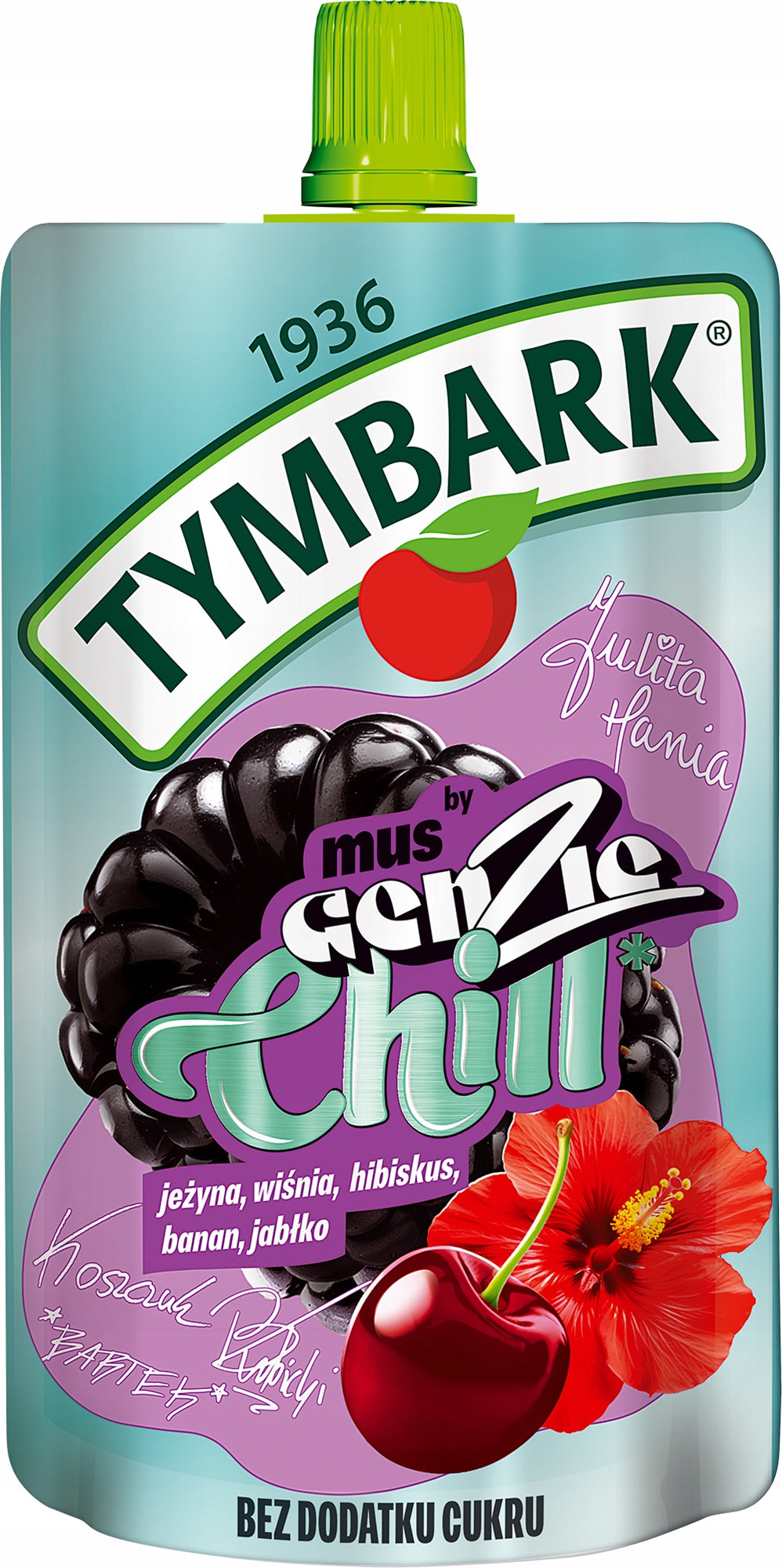 Tymbark Fruit mousse "Mus GenZie Chill" full of slack, full of flavor x 10 pcs Packaging status original