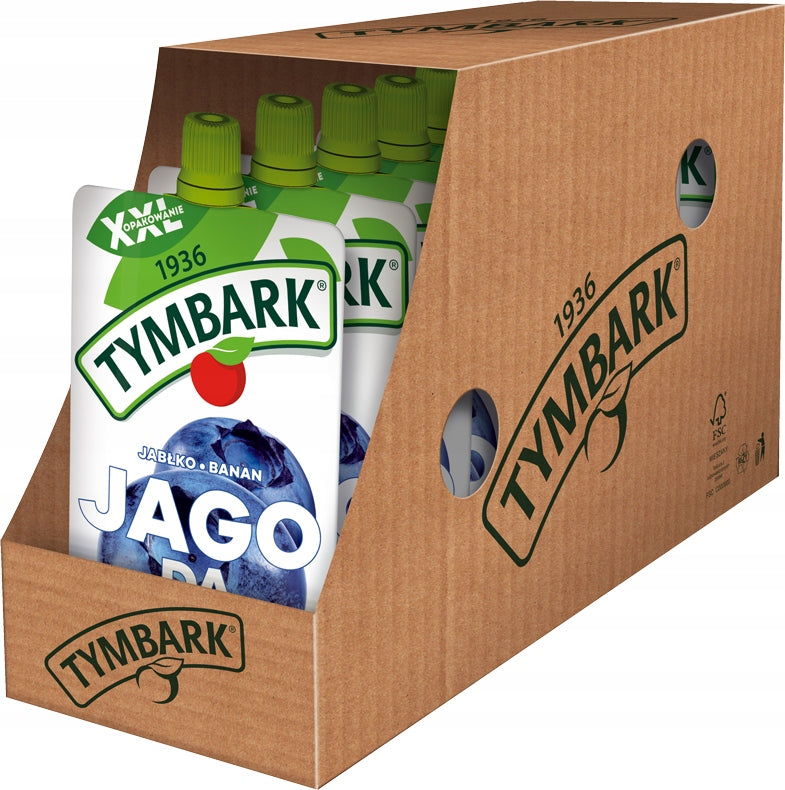 Tymbark Fruit mousse berry apple banana without added sugar 10x 200g