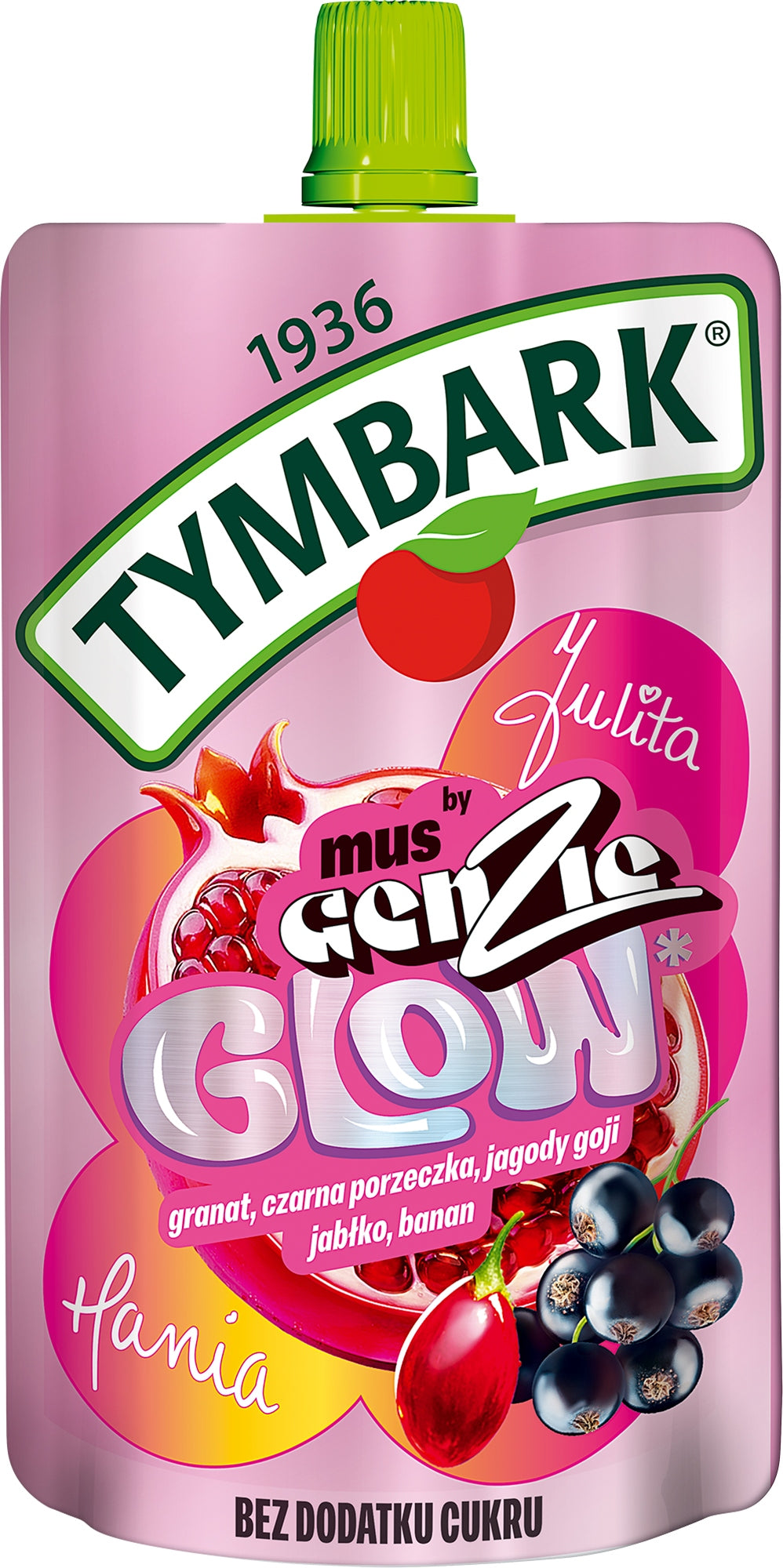 Tymbark Musss GenZie GLOW! fruit mousse energy of taste without compromise x10pcs Manufacturer code TYMB-168450