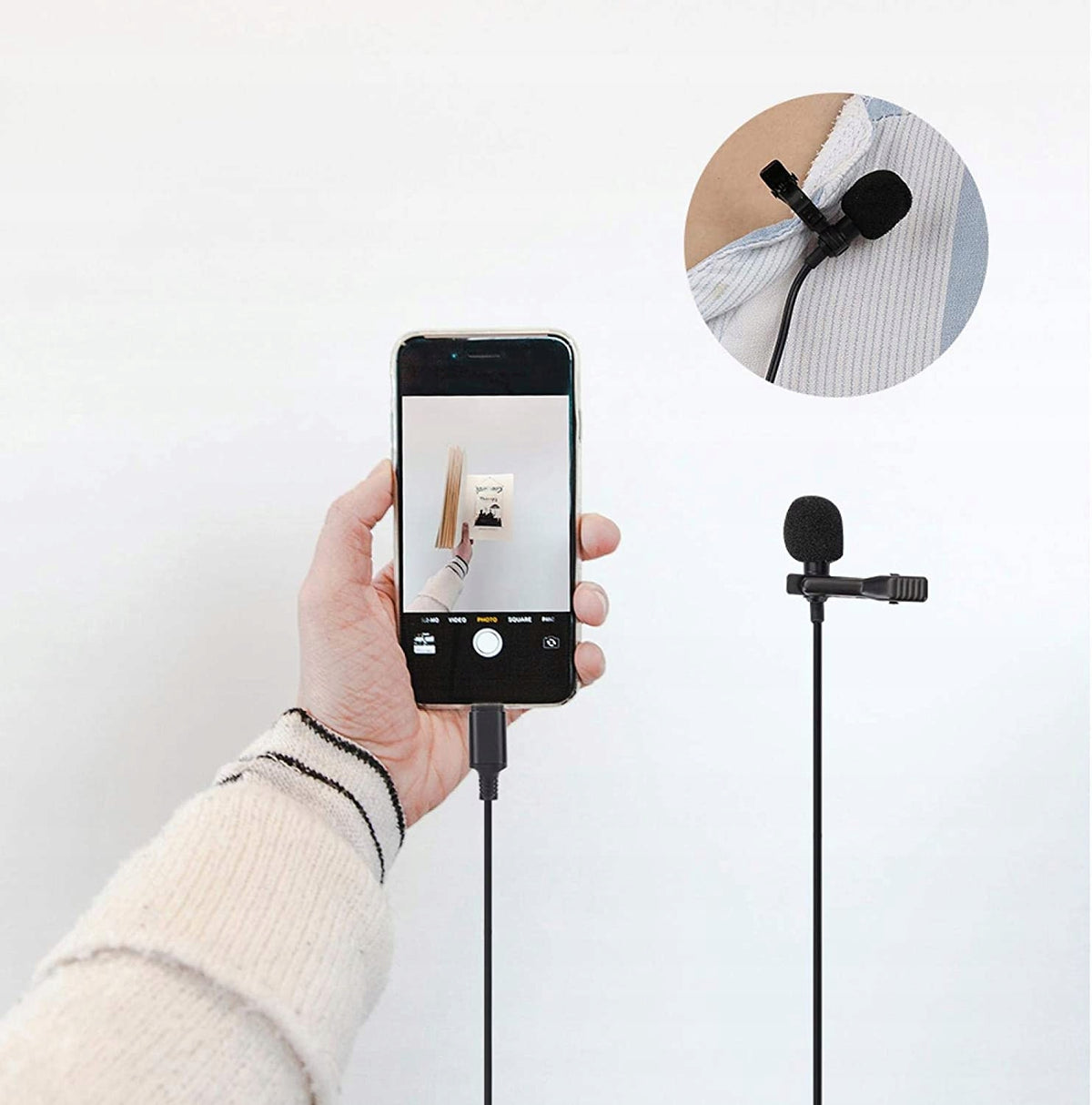 Type C tie microphone, multi-directional capacious Manufacturer code Gmaikefeng78