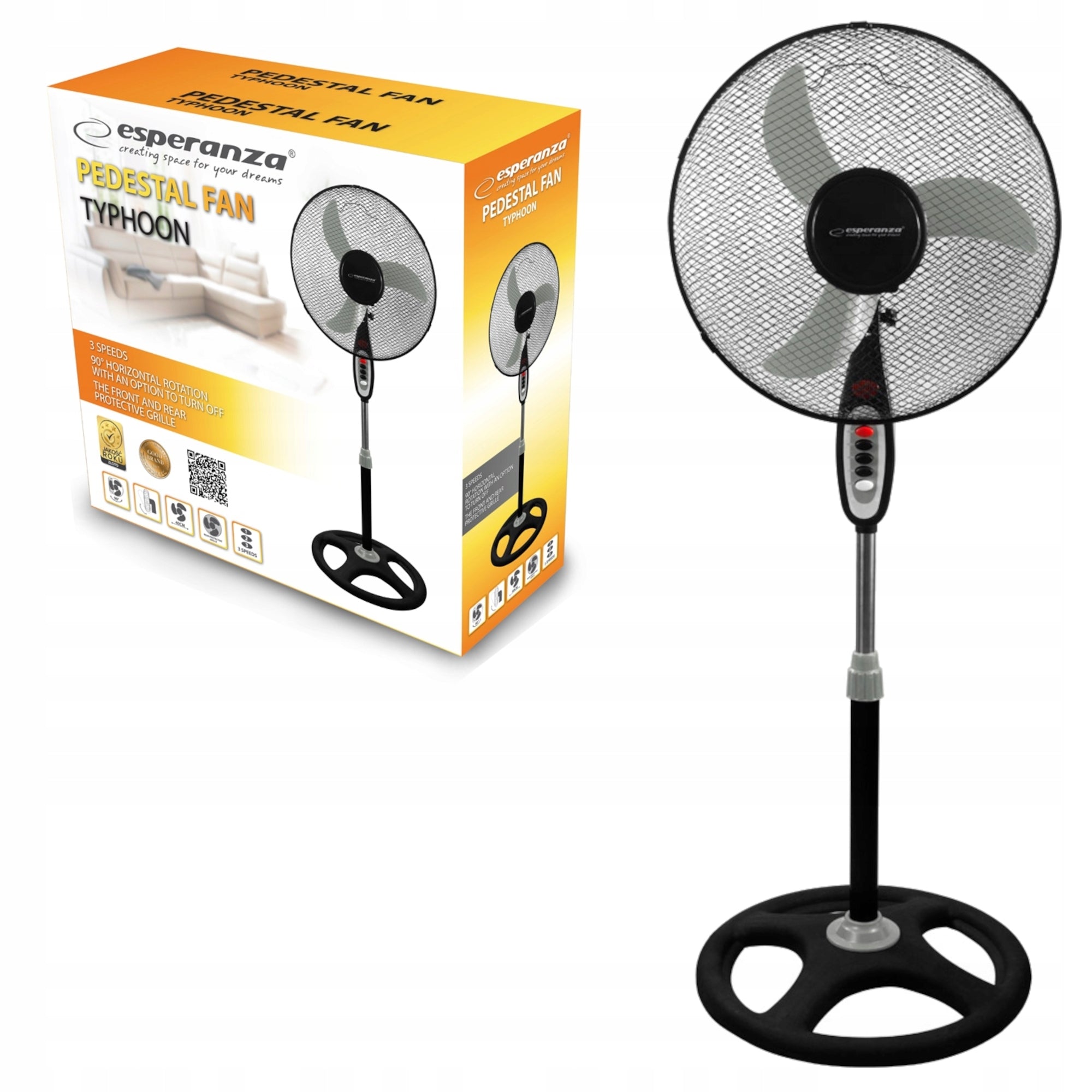 Typhoon FLOOR STANDING Fan FOR HOME WORK QUIET SOLID STRONG Fan type floor