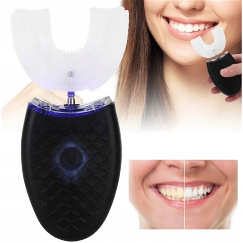 U 360° Shape Electric Sonic Toothbrush for Cleaning and Whitening