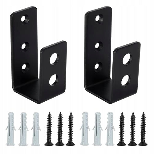 U DOOR BUCKLES METAL STEEL SAFETY HANDLES 2 PCS METAL