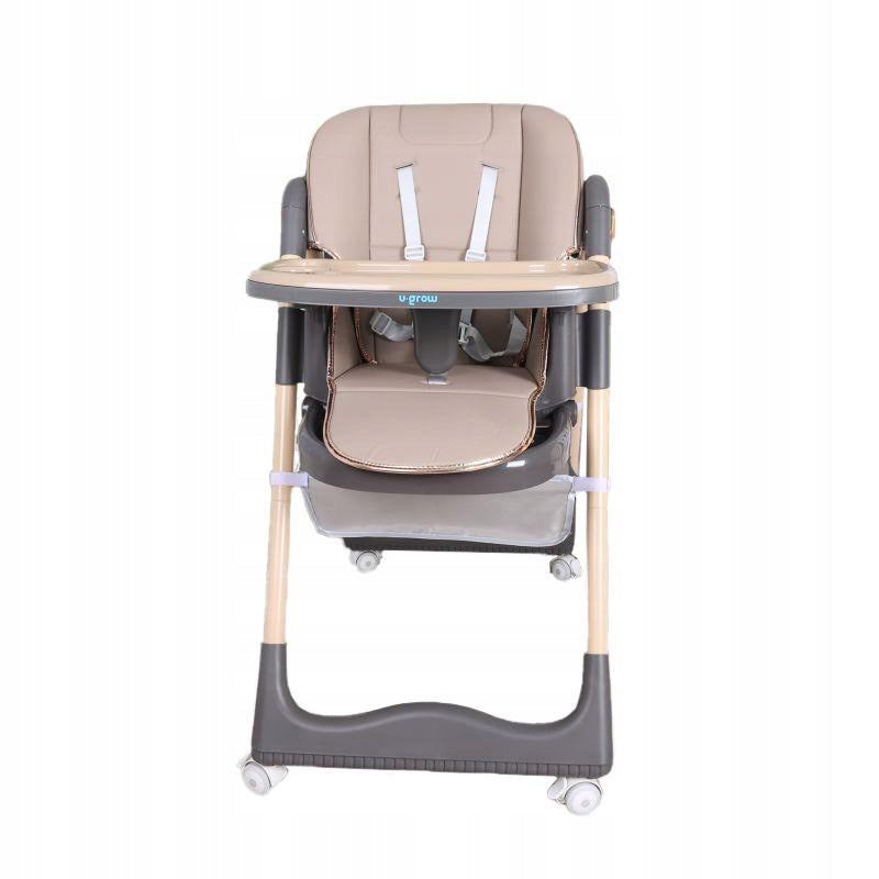 U-Grow UG-330-BR Dining Chair, Adjustable, Folding, Brown