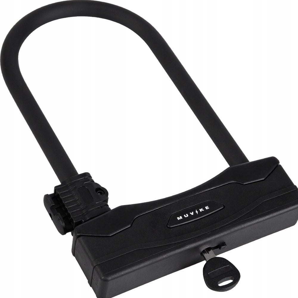 U LOCK BICYCLE CLASP STEEL KEY DOUBLE BOLT MUVIKE U200/13K Color black