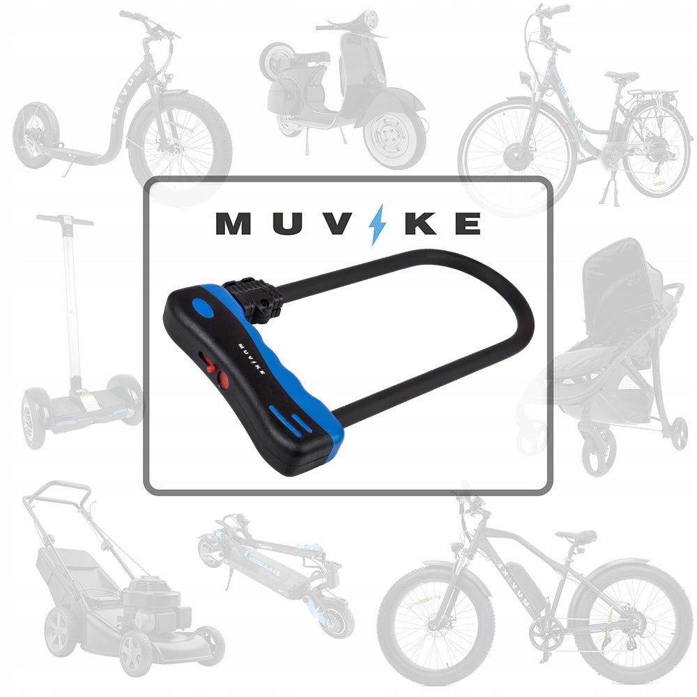 U LOCK BICYCLE CLASP STEEL KEY DOUBLE BOLT MUVIKE U320/14K Kind U-lock