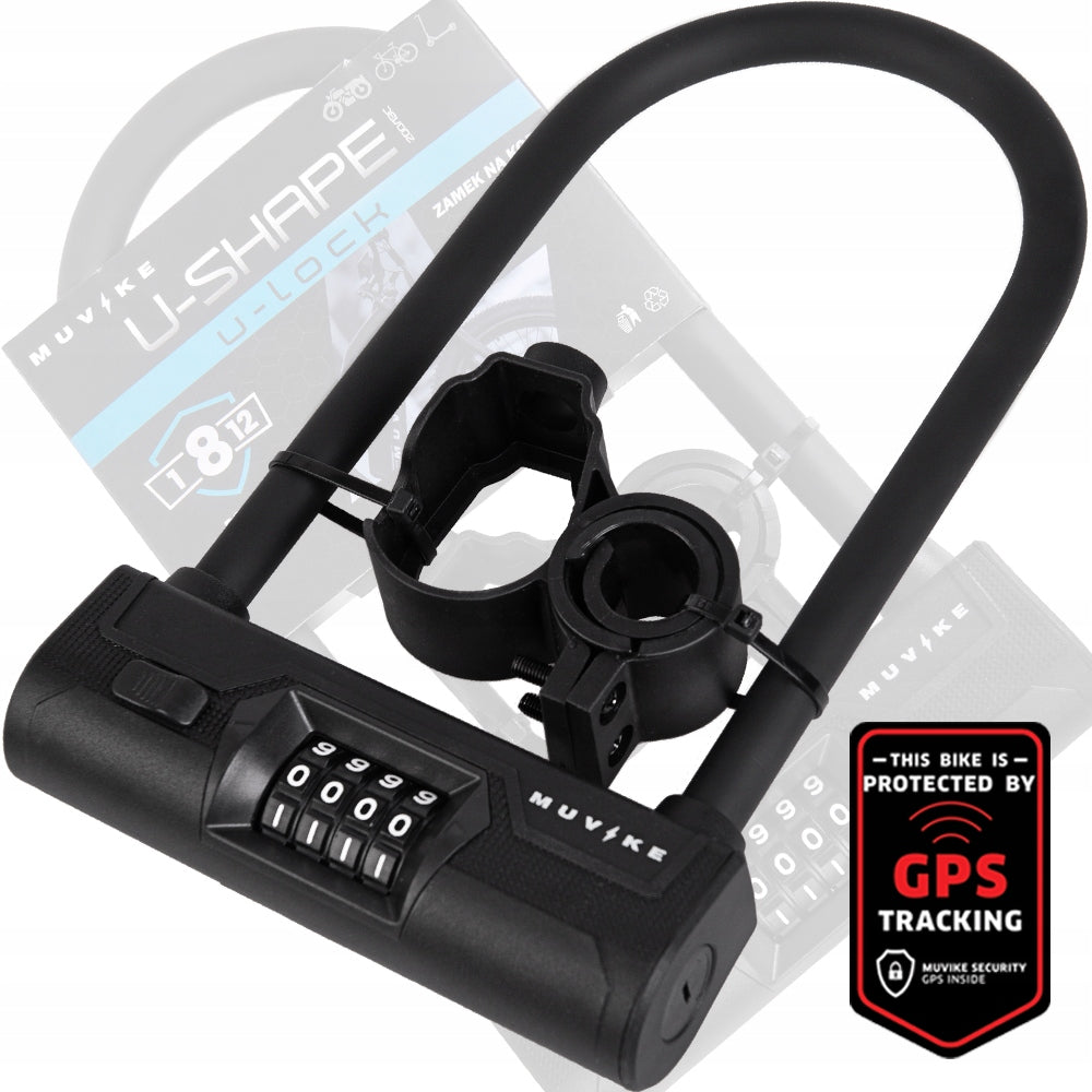 U LOCK STEEL BICYCLE CLASP WITH DOUBLE BOLT CODE MUVIKE U200/13C EAN (GTIN) 5904858678983