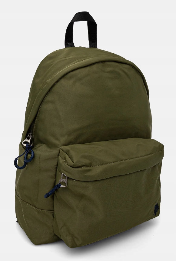 U.S. Polo Assn. school backpack GREEN LARGE SMOOTH BIGFORK NYLON ARMY Brand U.S. Polo Assn.