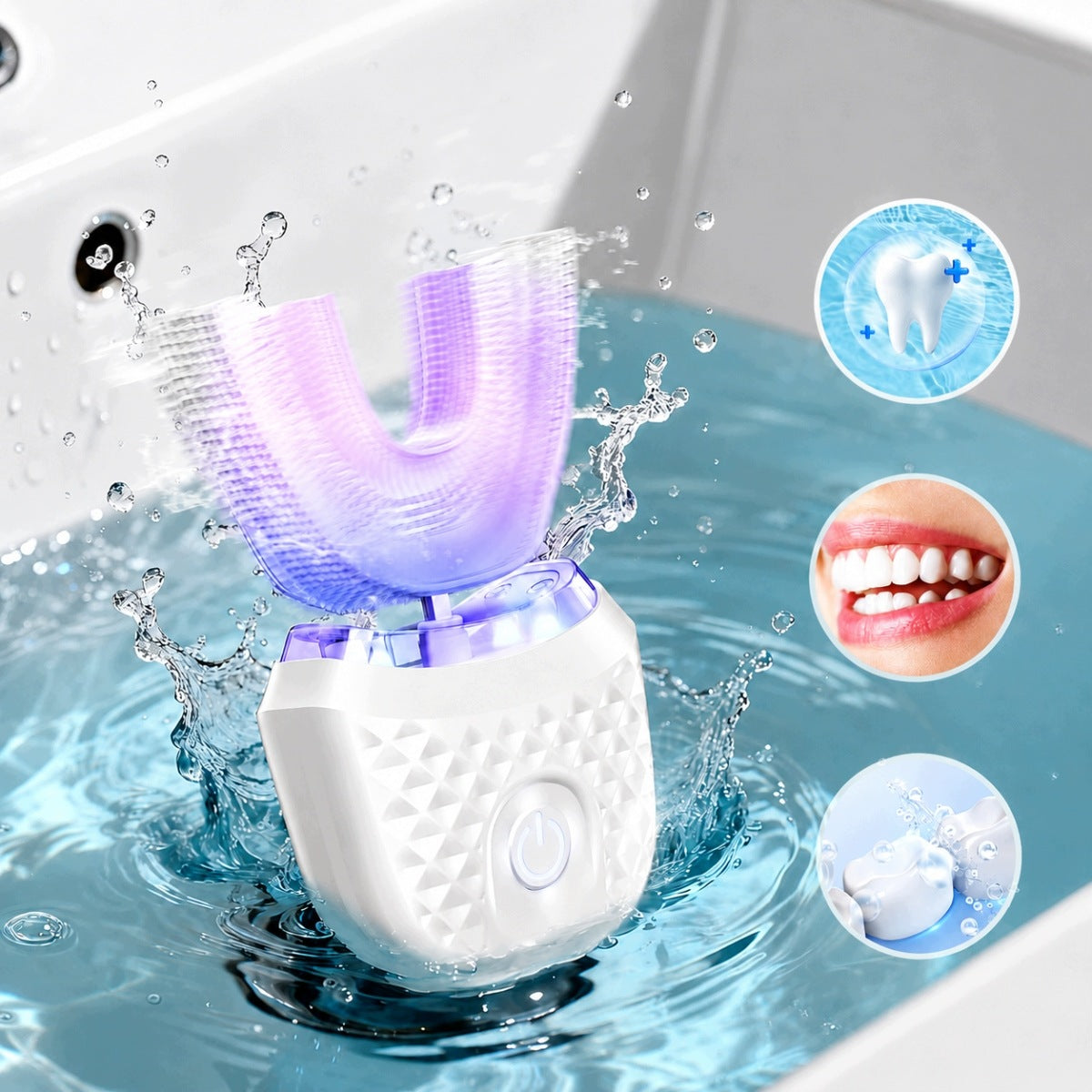 U-Shape Sonic Toothbrush Automatic Electric Whitening Brand no brand