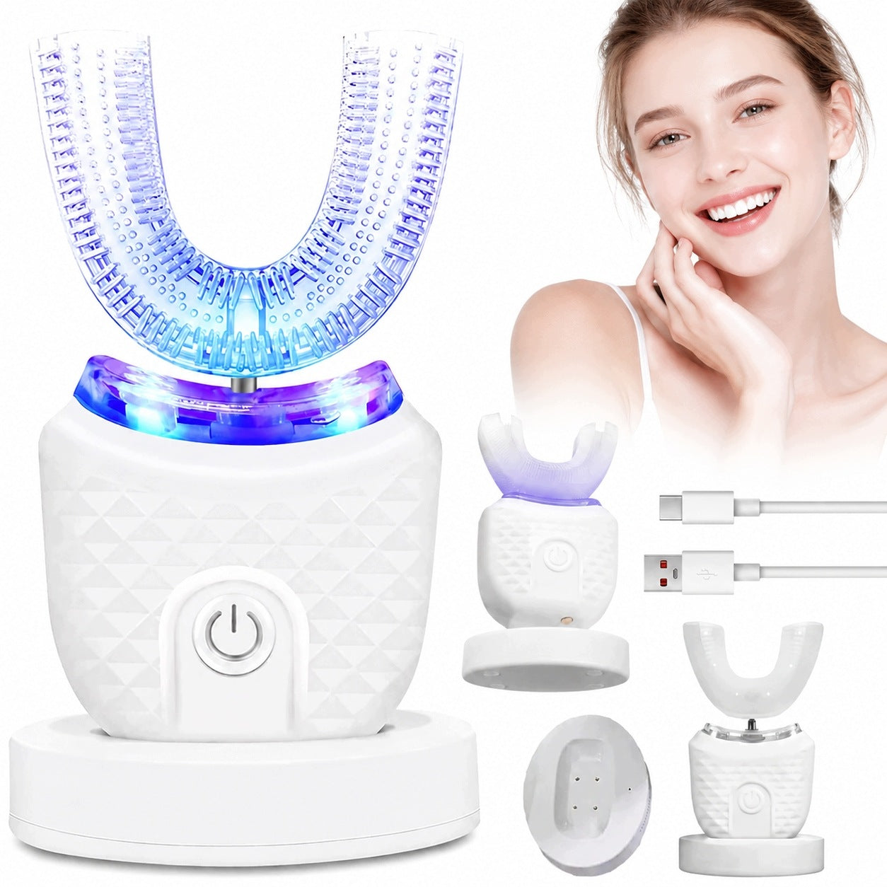 U-Shape Sonic Toothbrush Automatic Electric Whitening