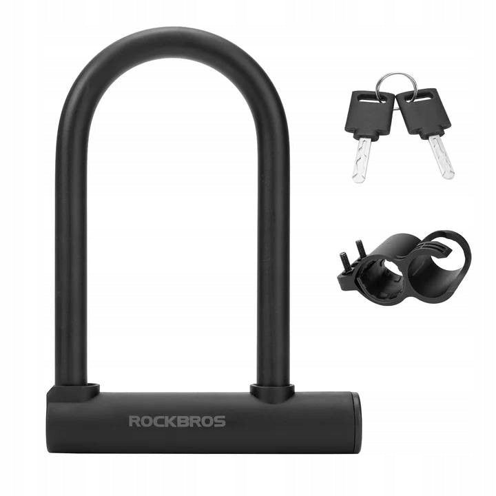 U-lock bicycle lock, carbon steel ROCKBROS anti-theft