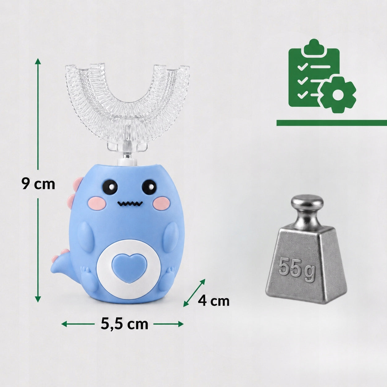 U-shaped electric toothbrush for children, with 3 modes Brand no brand