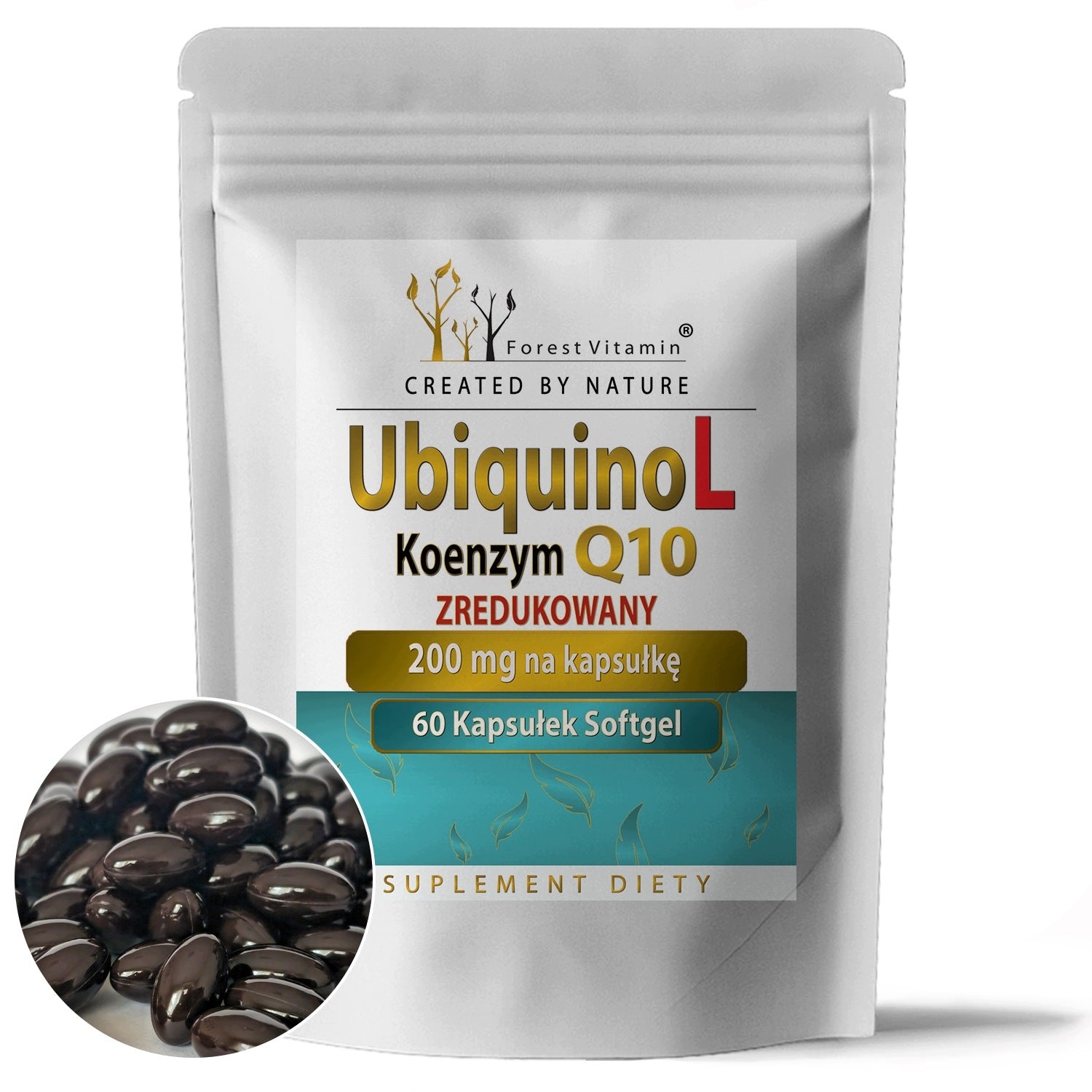 UBIQUINOL COENZYME Q10 200MG 60CAPS REDUCED FORM HIGH DOSE Ubiquinol