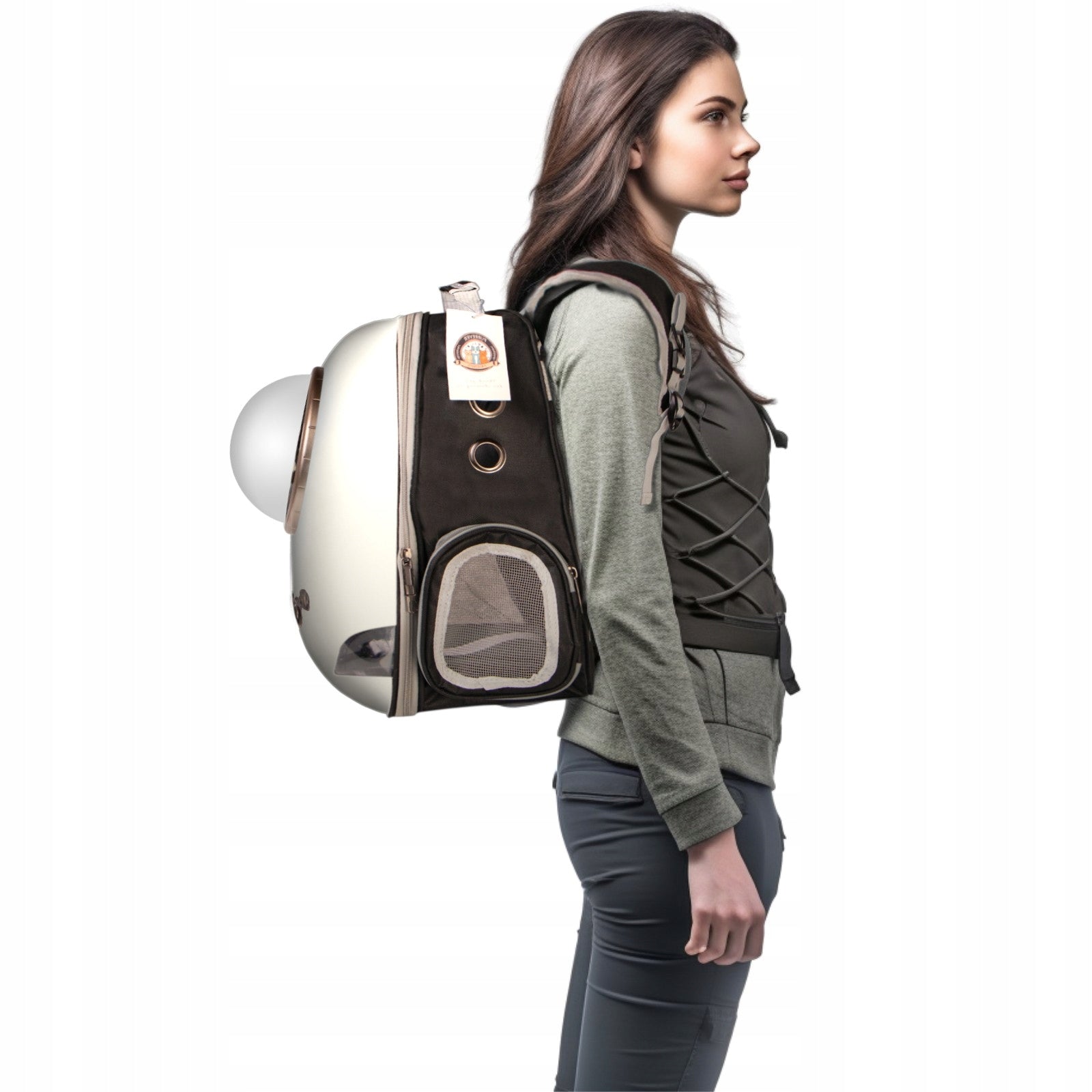UFO BACKPACK FOR CAT RIGID TRANSPORTER TRANSPARENT KITTEN IN VIEW EAN (GTIN) 5905280161470