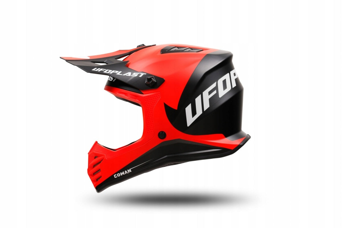 UFO CHILDREN'S KOREY CROSS HELMET / JUNIOR / KID RED/BLACK S ECE 22R06 Size S