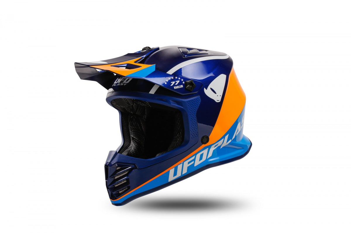 UFO CHILDREN'S MOTOCROSS HELMET ENDURO KOREY ORANGE BLUE ROS. S