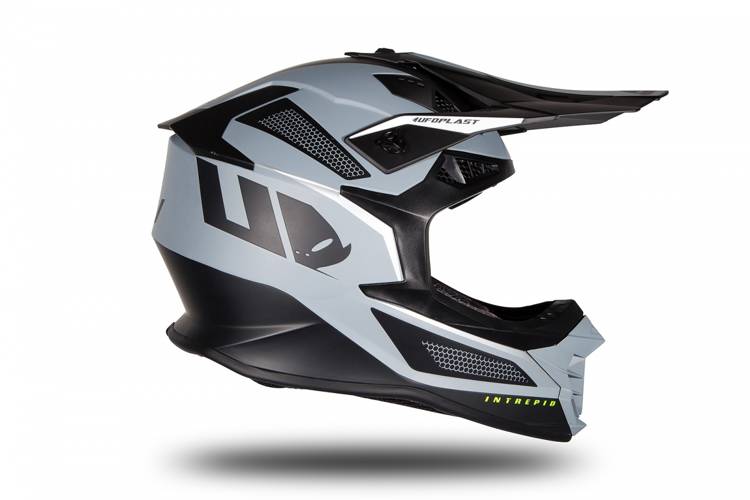 UFO HELMET INTREPID CROSS BLACK/GREY SIZE L ( ECE 22R06 ) Size L