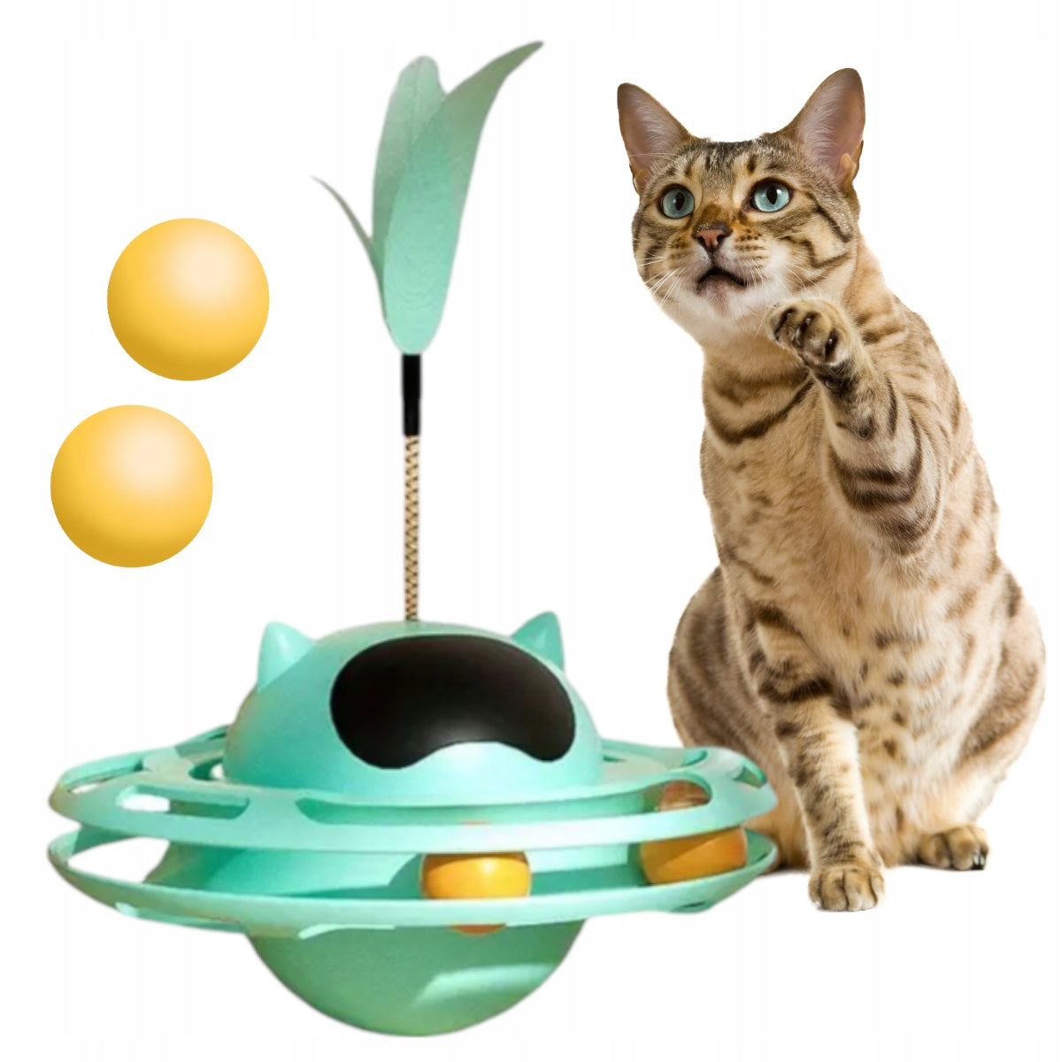 UFO shaped toy for cat