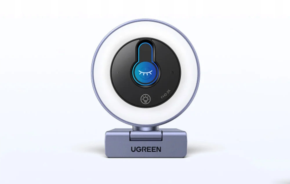 UGREEN CM910 Webcam, 2K, 30FPS, USB, LED Lighting, Microphone Manufacturer code 65857