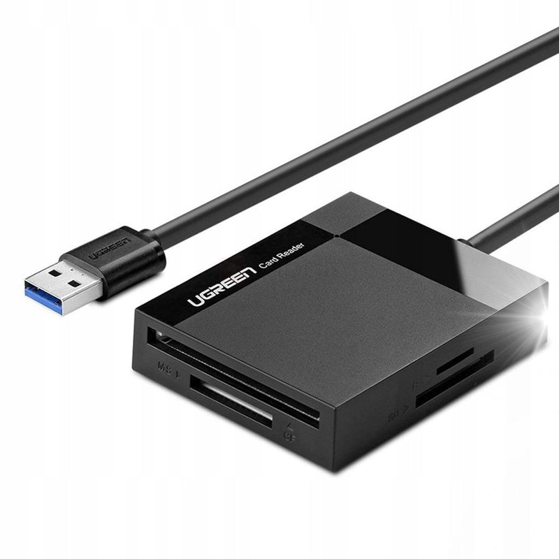 UGREEN CR125 microSD/ CF/MS/SD memory card reader with cable Product weight with unit packaging 0.2 kg