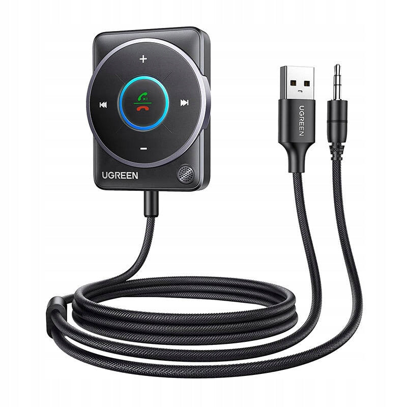 UGREEN Car Adapter BT 5.4 USB Mini Jack 3.5mm Built-in Microphone