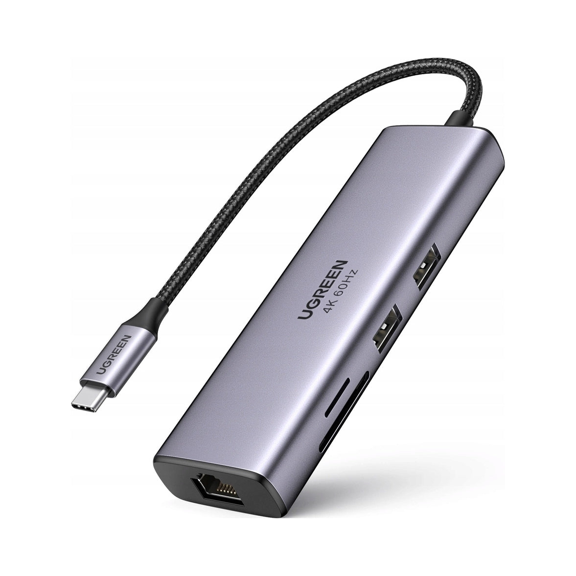 UGREEN Hub / USB-C Adapter Ugreen CM512 2x USB 3.0, HDMI 4K, RJ45, SD/TF, P Packaging status original