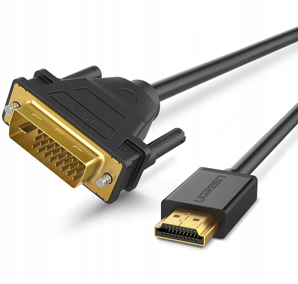 Ugreen HD106 HDMI - DVI laidas, 4K, 1 m, juodas