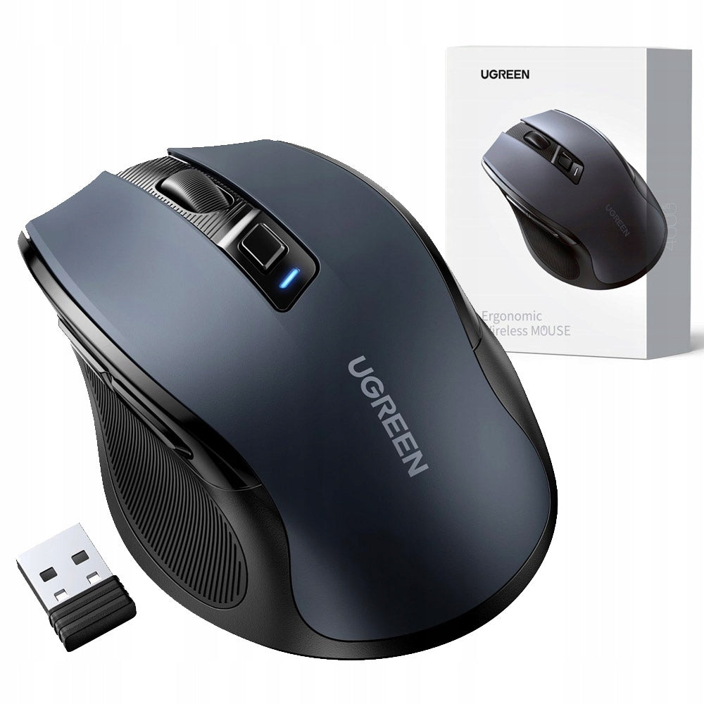 UGREEN Wireless Mouse For Computer Optical USB 2.4GHZ 4000 DPI Packaging status original