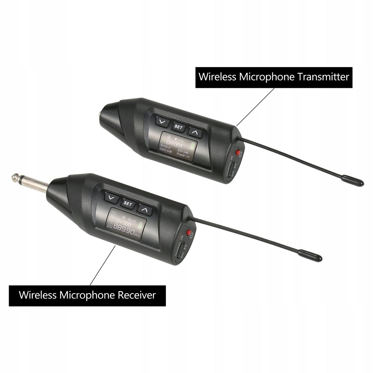 UHF Saxophone Wireless TFT Digital Display QD Microphone System Brand no brand