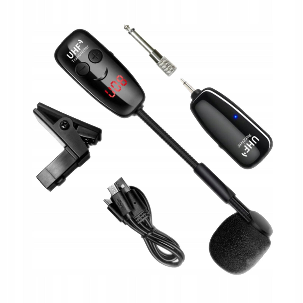 UHF Wireless Instruments Microphone Receiver Brand no brand