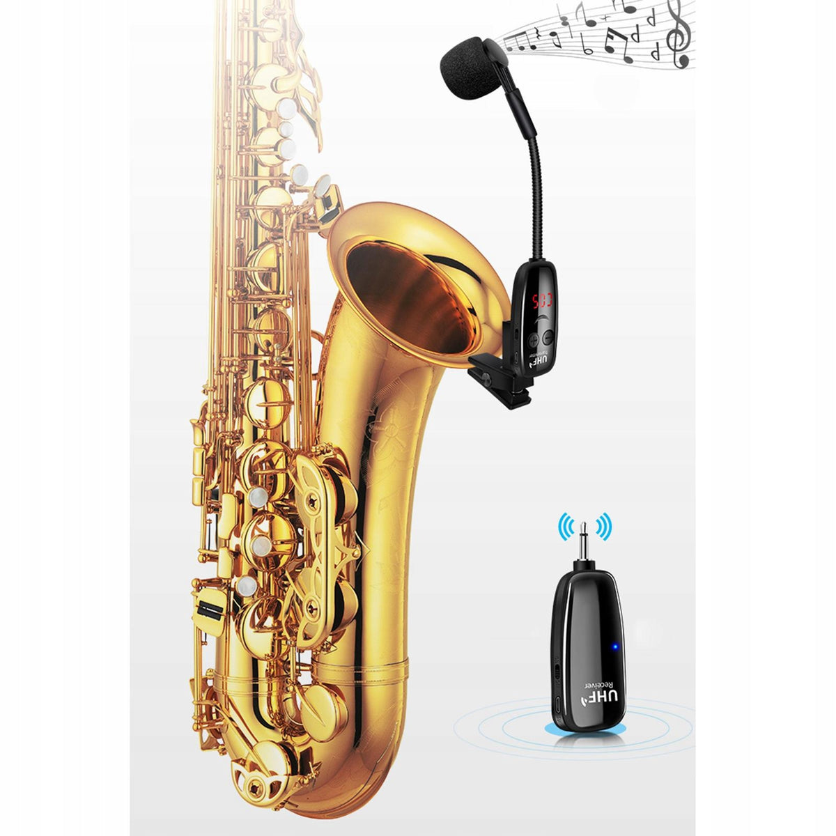 UHF Wireless Instruments Microphone Receiver Manufacturer code gleaming-78017981