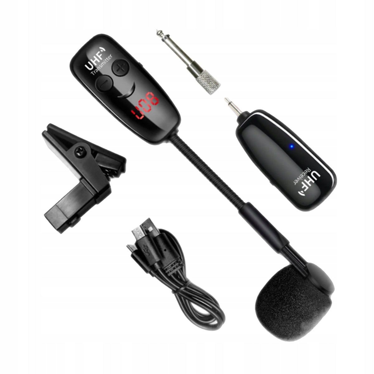 UHF Wireless Instruments Microphone Receiver