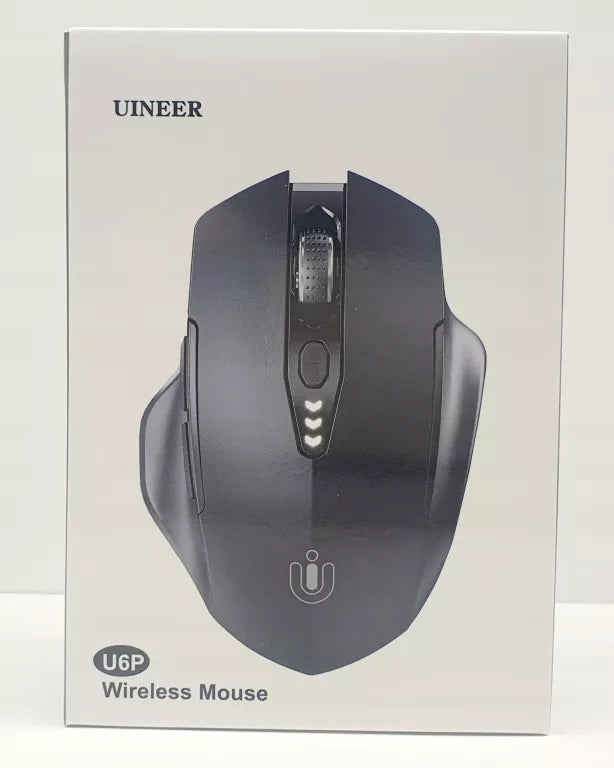 UINEER U6P USB Wireless Mouse 2,4GHz Rechargeable 2400dpi Black
