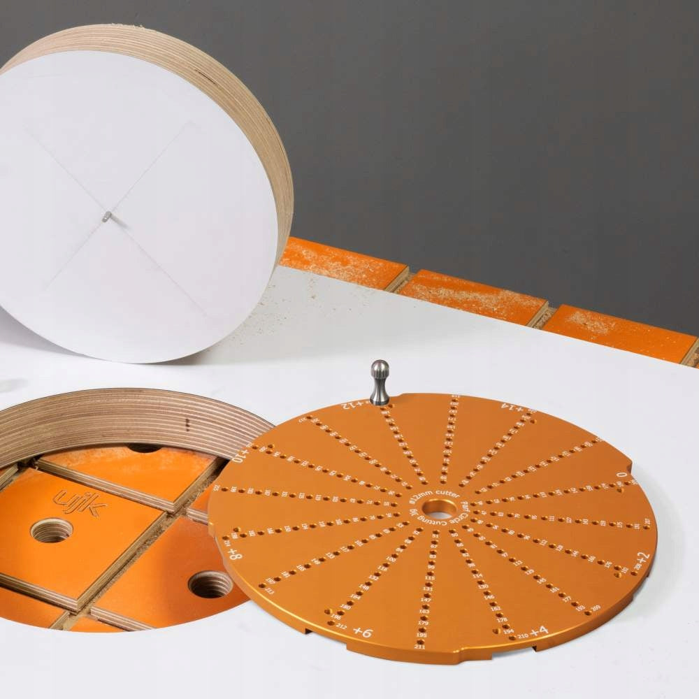 UJK Circle Cutting Jig with 8mm Cutter Milling machine type plunge