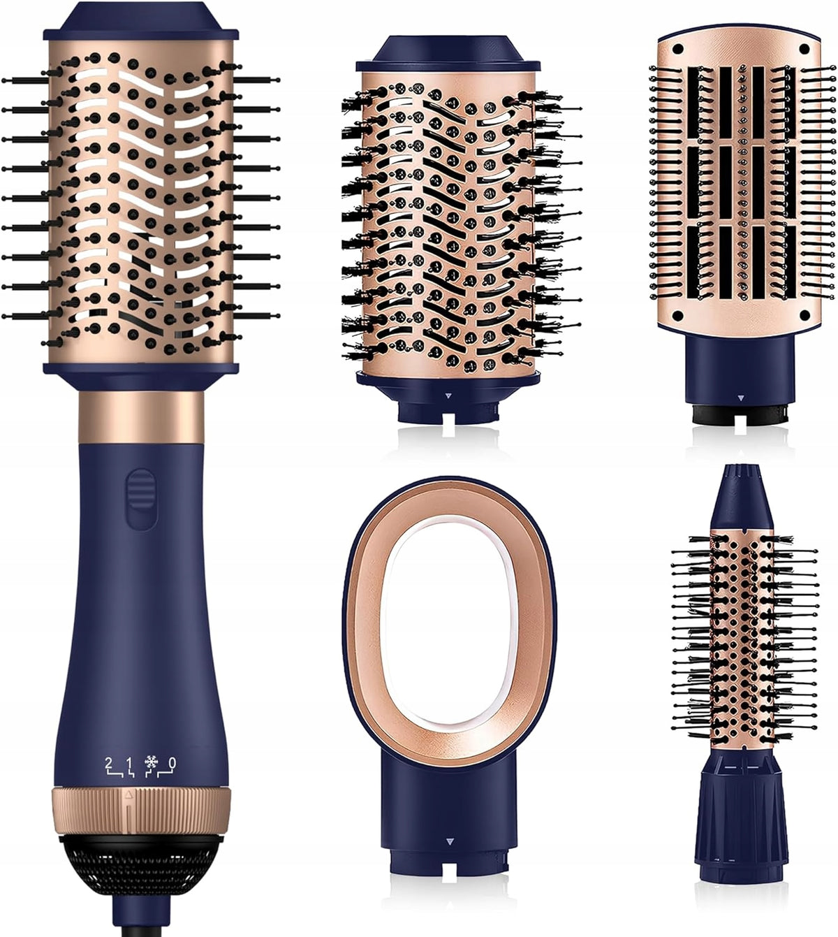 UKLISS 4in1 – Thermal brush with ionization + 4 tips