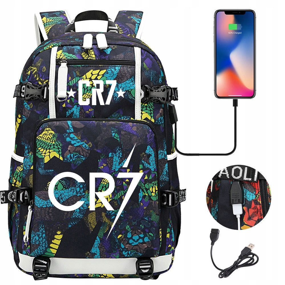 UKLUL multi-chamber school backpack) Unbranded multicolor