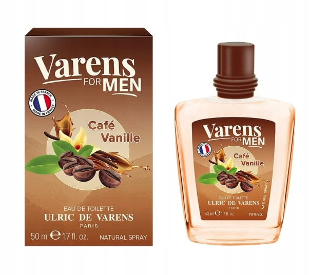 ULRIC DE VARENS FOR MEN CAFE VANILLE EAU DE TOILETTE 50ML FOR MEN