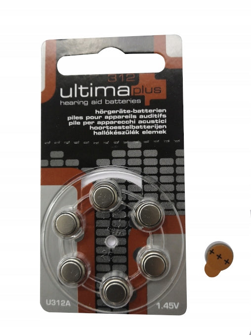 ULTIMA PLUS 312 BATTERIES FOR HEARING AIDS 30 pcs Medical device no