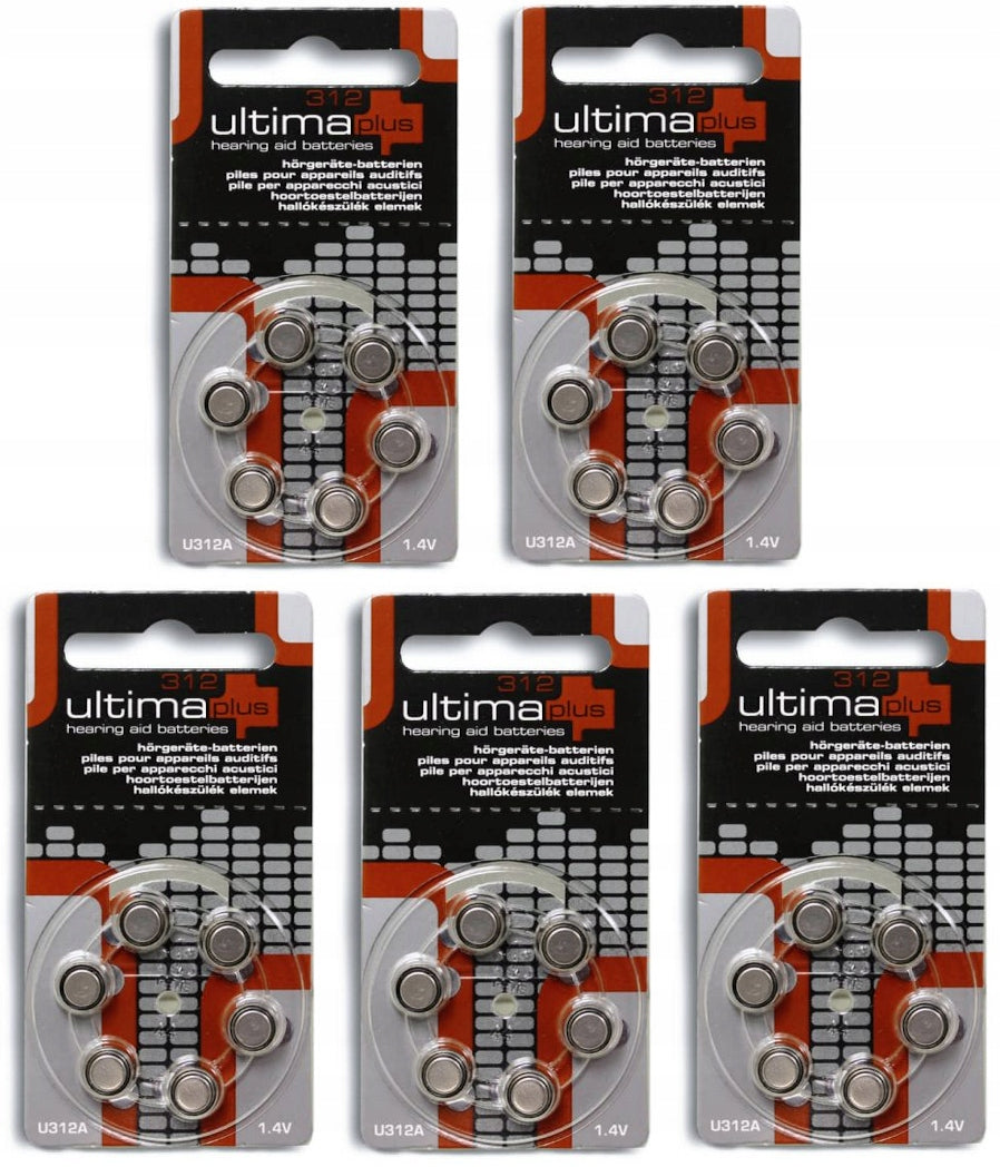 ULTIMA PLUS 312 BATTERIES FOR HEARING AIDS 30 pcs