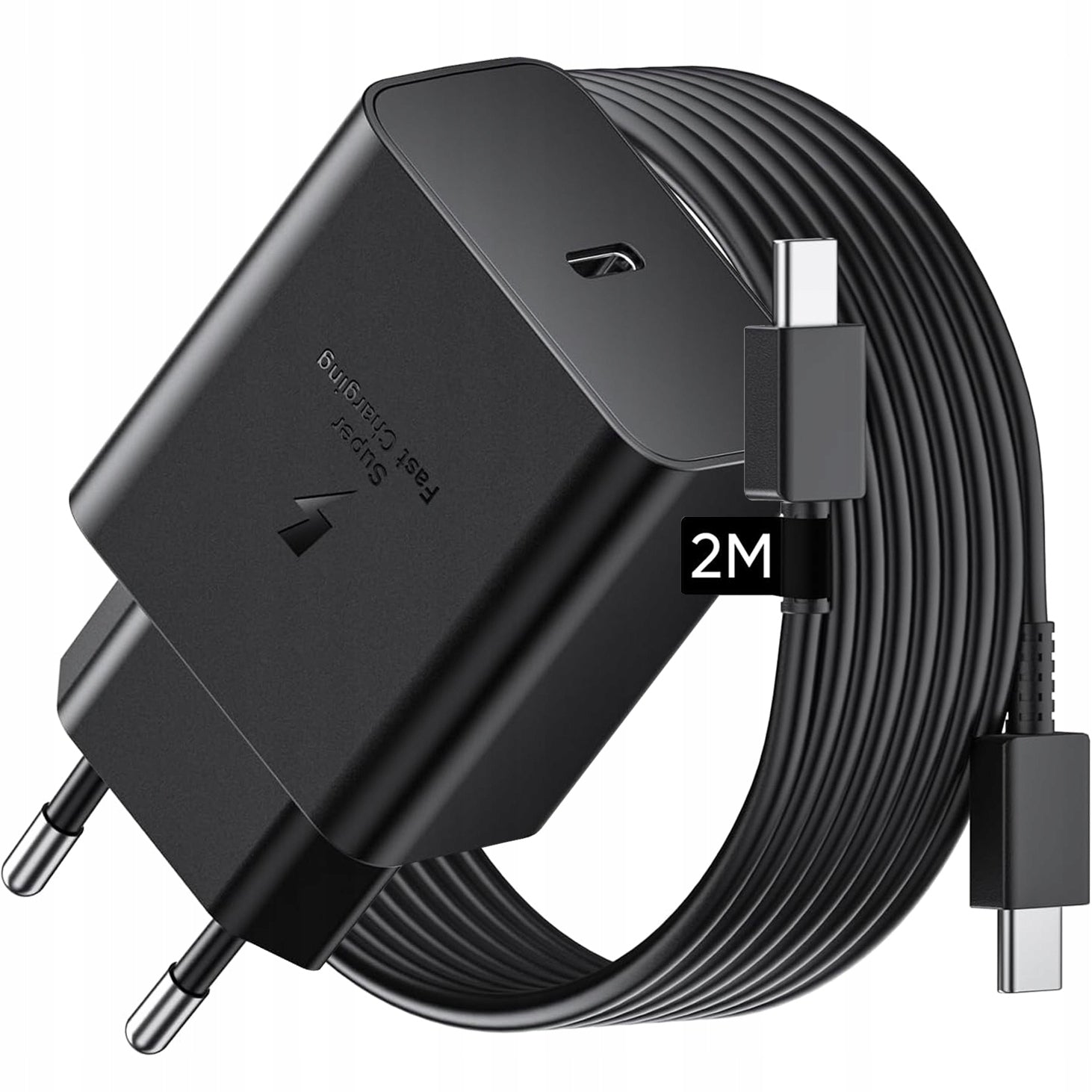 ULTRA FAST PHONE CHARGER UNIVERSAL CUBE 45W + USB-C CABLE 2M