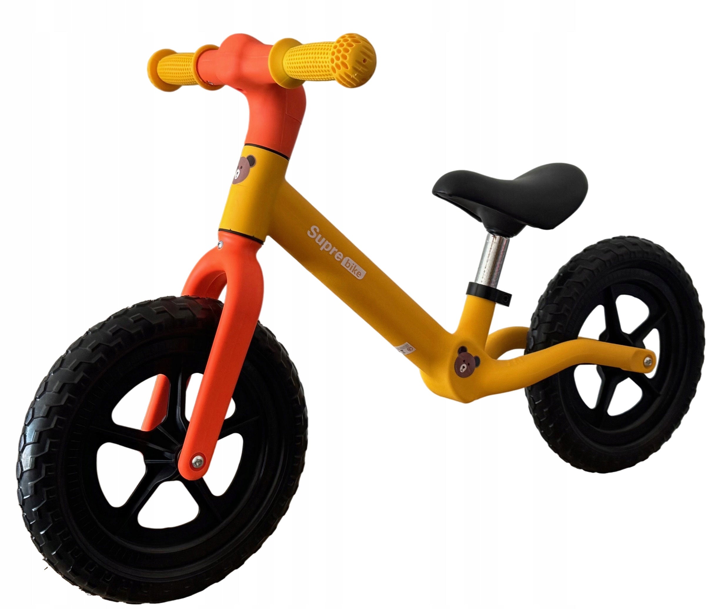 ULTRA LIGHT BALANCE BIKE FOAM WHEELS FRAME NYLON YELLOW