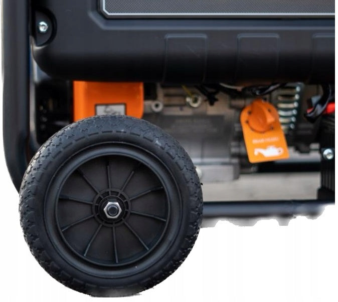 ULTRA POWERFUL GENERATOR SET 6,5KW Petrol 4 stroke 25L Three-phase Manufacturer code Agregat prądotwórczy 6500W /6,5KW
