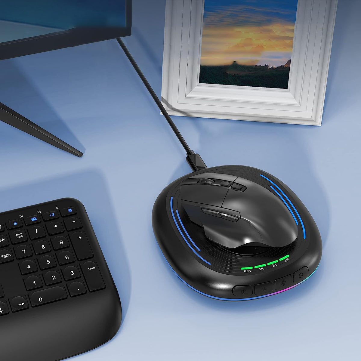 ULTRA SLIM MOUSE JIGGLER MOVER WITH ADJUSTABLE INTERVAL TIMER 7 COLORS