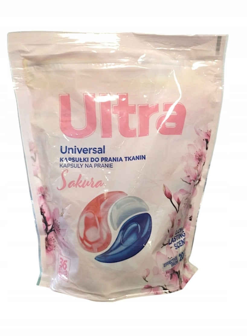 ULTRA Washing capsules UNIVERSAL effect EDEN SAKURA 36 pieces