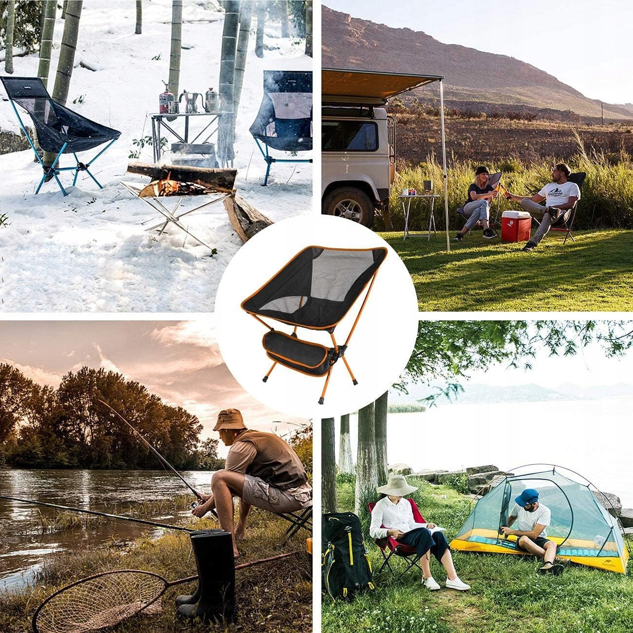 ULTRALIGHT CAMPING CHAIR, PORTABLE FOLDING CAMPING CHAIR Manufacturer code Składane krzesło kempingowe