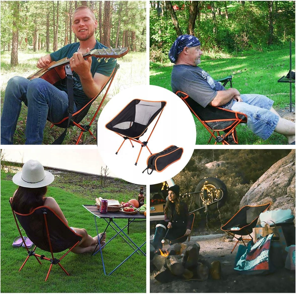 ULTRALIGHT CAMPING CHAIR, PORTABLE FOLDING CAMPING CHAIR Model krzesło turystyczne