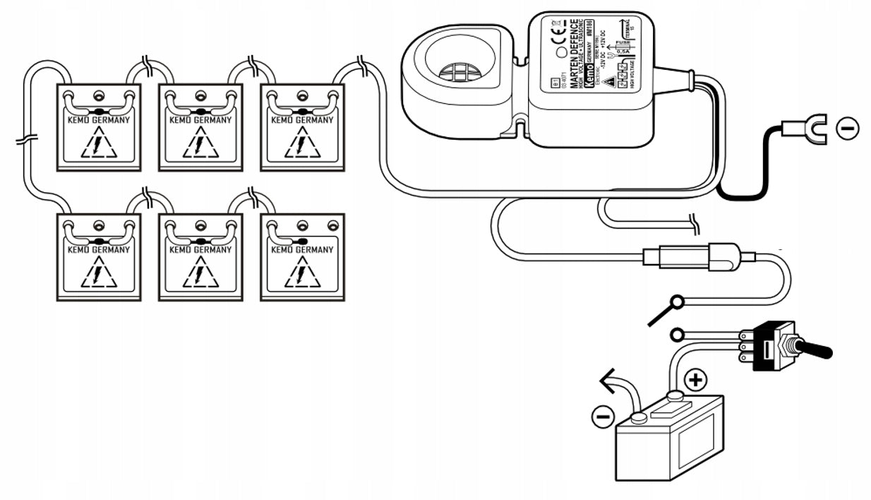 ULTRASONIC CAR REPELLENT FOR MARTENS RODENT PESTS KEMO M186 Certificates of conformity CE WEEE