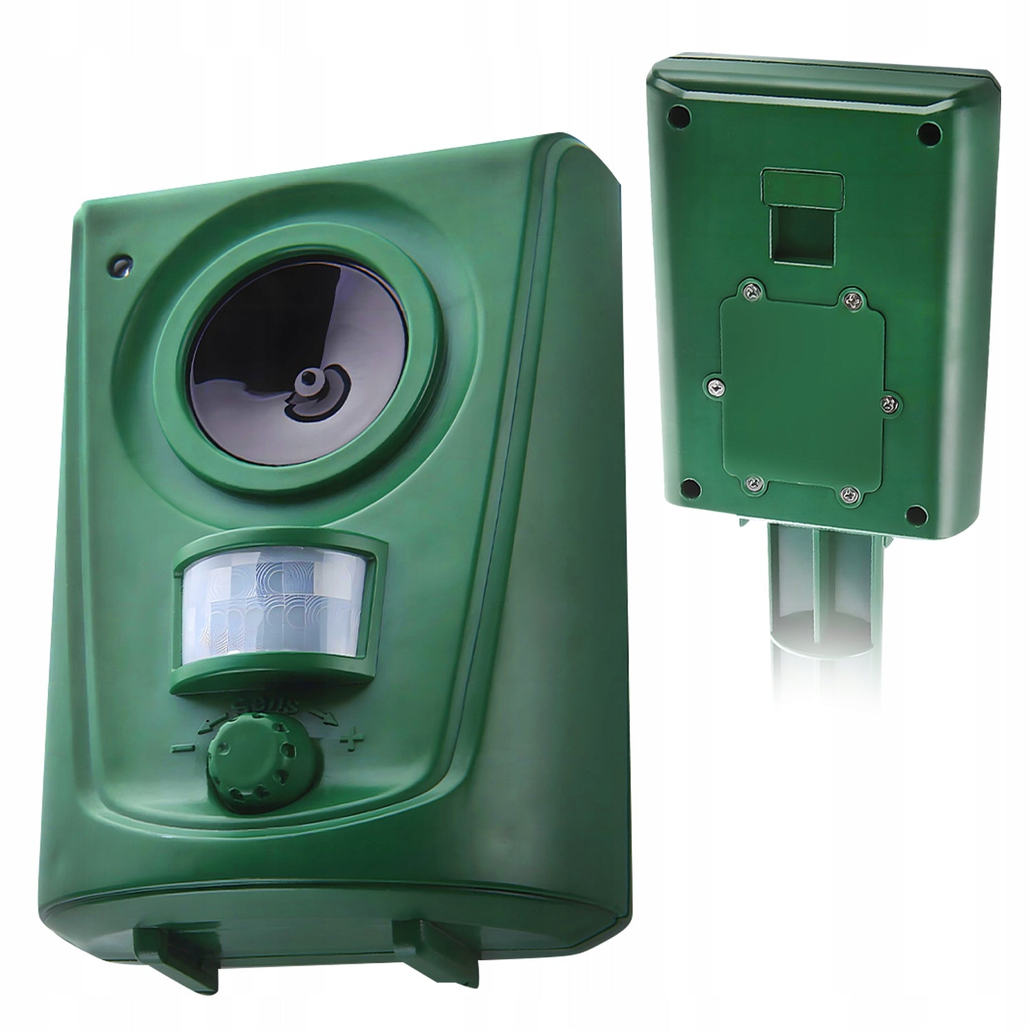 ULTRASONIC DETERRENT ANIMALS CATS WILD BIRDS motion sensor Packaging status original