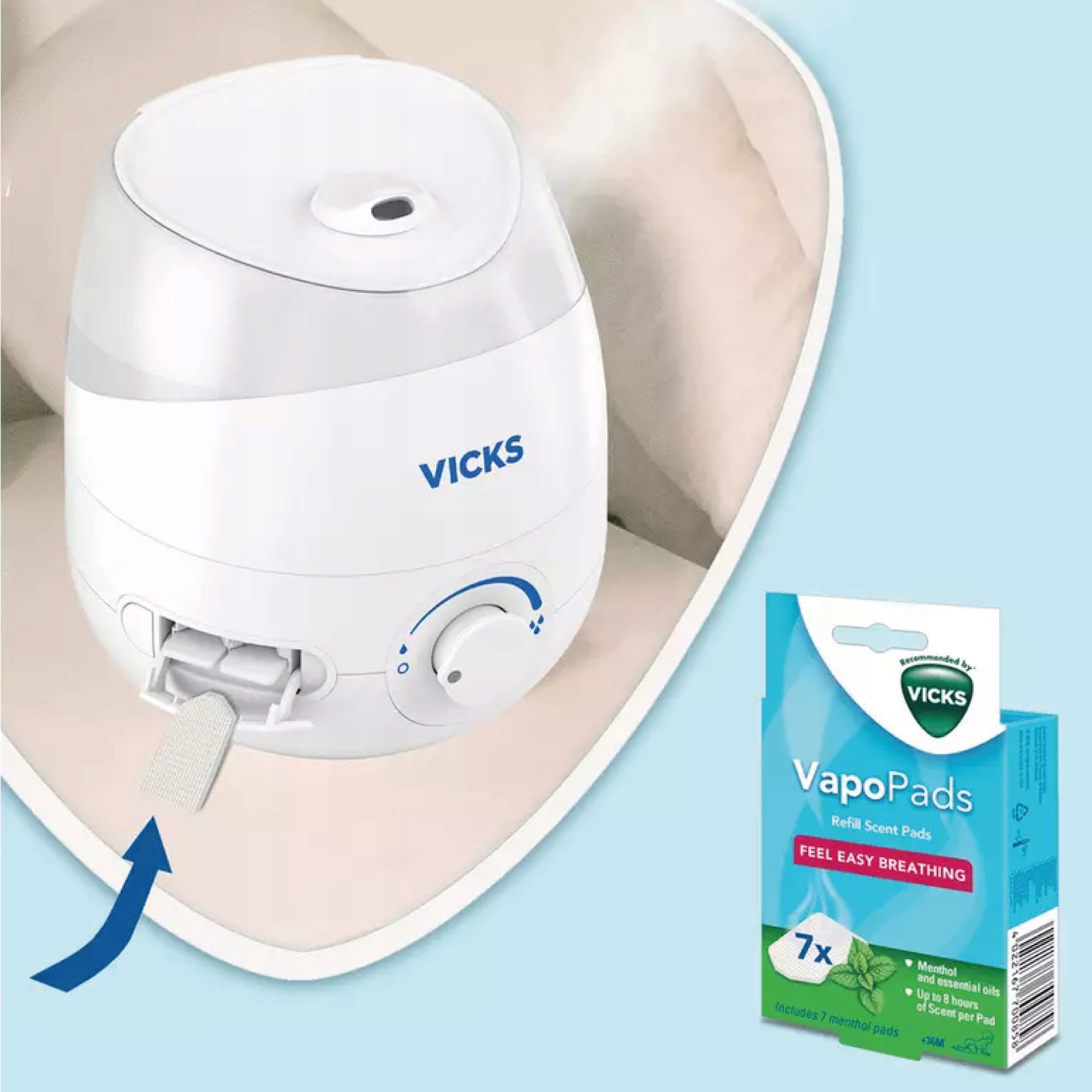 ULTRASONIC HUMIDIFIER VICKS MINI COOL MIST VUL525E4 Water tank capacity 1.6 l