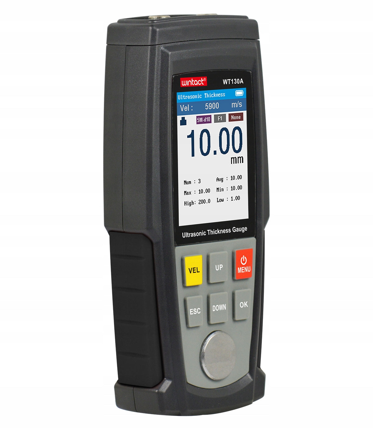 ULTRASONIC PAINT COATING MATERIAL THICKNESS GAUGE TESTER WITH PROBE Brand Wintact